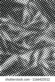 Black and white Vector crumpled grunge texture. 