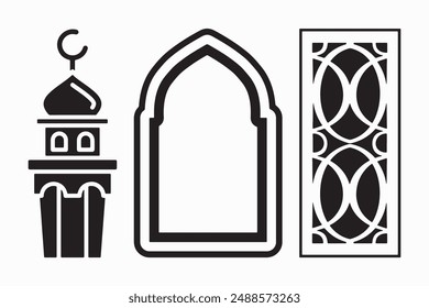 Schwarz-Weiß-Vektorgrafik-Design für Dekoration