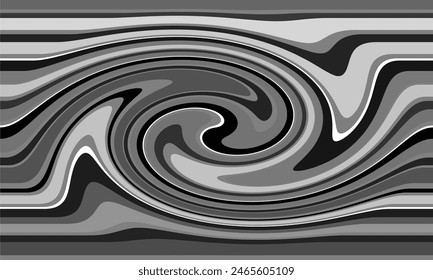 black and white vector design with liquify effect