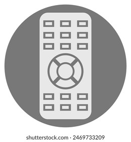 black and white vector design of remote logo image for home, office, factory, etc decoration.