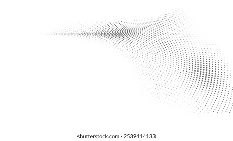 Black and White Vector Dot Pattern with Radiant Burst and Gradient Retro Halftone Design for Decorative, Marketing, and Product Needs