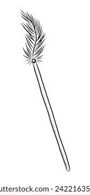 BLACK AND WHITE VECTOR DRAWING OF PET TOYS