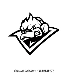 Black and white vector Duck. Used for logos and other graphic design