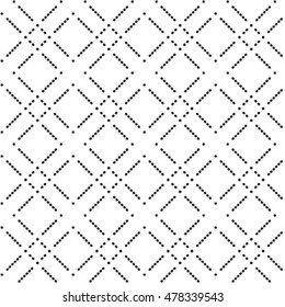 Black and white, vector geometric pattern