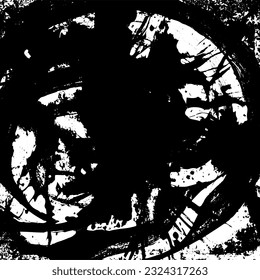 Black and white vector grunge texture