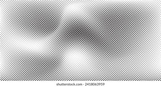 Black and white vector halftone. Abstract texture vector illustration