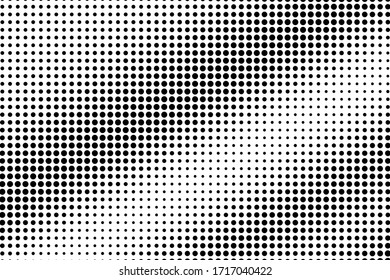 Black White Vector Halftone Rough Half Stock Vector (Royalty Free ...