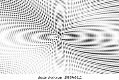 Fondo del vector de medio tono de puntos blanco y negro