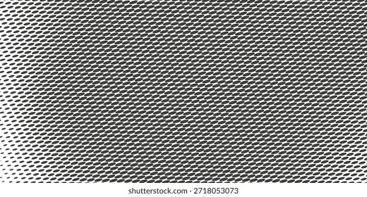 Medio tono de Vector blanco y negro. Industrial textura semitono. Sutil gradiente punteado. Superposición de efecto retro. Grunge patrón de puntos sobre fondo transparente. Moderna superficie perforada de semitono gráfico