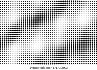 Schwarz-Weiß-Punkt-Vektorillustration-Hintergrund