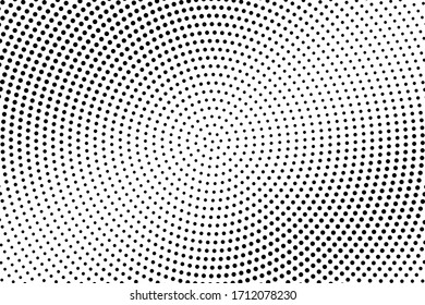 Schwarz-Weiß-Punkt-Vektorillustration-Hintergrund
