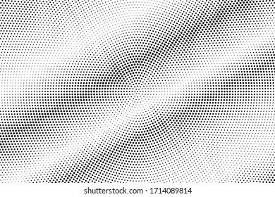 Schwarz-Weiß-Punkt-Vektorillustration-Hintergrund
