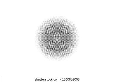 Black and white vector halftone. Subtle halftone digital texture. Faded dotted gradient. Comic effect overlay. Retro dot pattern on transparent back. Graphic halftone perforated texture. Dot pattern.