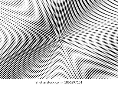 Black and white vector halftone. Subtle halftone digital texture. Faded dotted gradient. Comic effect overlay. Retro dot pattern on transparent back. Graphic halftone perforated texture. Dot pattern.