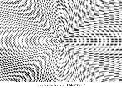 Black and white vector halftone. Subtle halftone digital texture. Faded dotted gradient. Comic effect overlay. Retro dot pattern on transparent back. Graphic halftone perforated texture. Dot pattern.