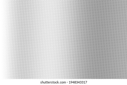 Black and white vector halftone. Subtle halftone digital texture. Faded dotted gradient. Comic effect overlay. Retro dot pattern on transparent back. Graphic halftone perforated texture. Dot pattern.