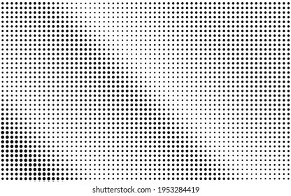 Fondo del vector de medio tono de puntos blanco y negro