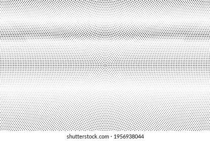 Black and white vector halftone. Subtle halftone digital texture. Faded dotted gradient. Comic effect overlay. Retro dot pattern on transparent back. Graphic halftone perforated texture. Dot pattern.