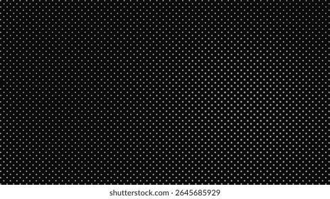 Black and white vector halftone texture with radial brightness modulation