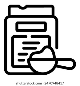 Icono de Vector en blanco y negro que representa un Portapapeles con un documento y una taza de café