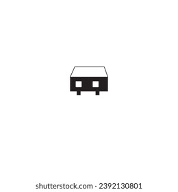 Diseño de iconos vectoriales en blanco y negro