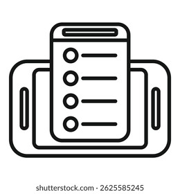 Ícone de vetor preto e branco de um design de impressora moderno adequado para web e impressão