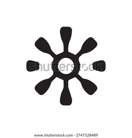 A black and white vector illustration of the Ananse Ntontan. This Adinkra symbol from Ghana represents wisdom, creativity, and the complexity of life.