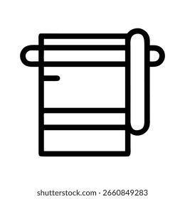 Black and white vector illustration of a blank business card and holder, an old office equipment design