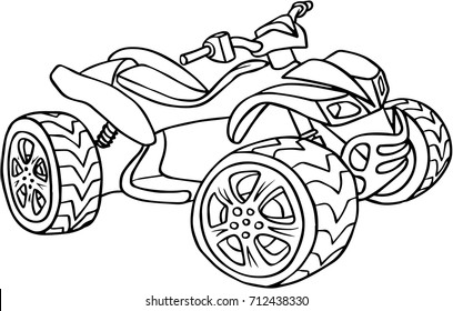 Black White Vector Illustration Car On Stock Vector (Royalty Free ...