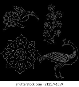 black and white vector illustration for coloring