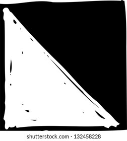 Black and white vector illustration of decorative pattern
