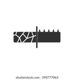 black and white Vector illustration in flat design of drought and soil