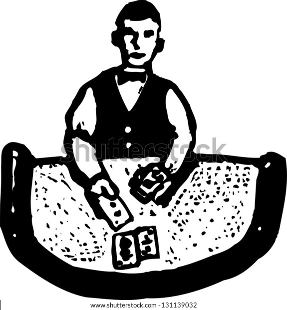 Casino clipart black and white