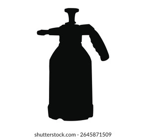 Ilustração de vetor preto e branco da bomba de pulverização de jardim.