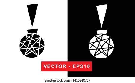 Black and White Vector Illustration of Hand Drawn Sketch of Christmas and Holiday Ball Icon on Isolated Background