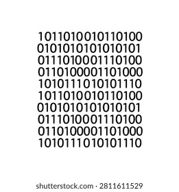 Black and White Vector Illustration of Human Hands Holding Lines of Binary Code Translating to the Repeated Word REAPER, Representing Computer Programming, Coding, Data Encryption, Cybersecurity, Digital Communication, Secret Message, Computer Language, Information Technology, Software Development, Data Protection, Hacking Concept, Secure Data, Binary Text, Cryptography, Algorithmic Systems and Modern Digital Technology, Isolated on White Background