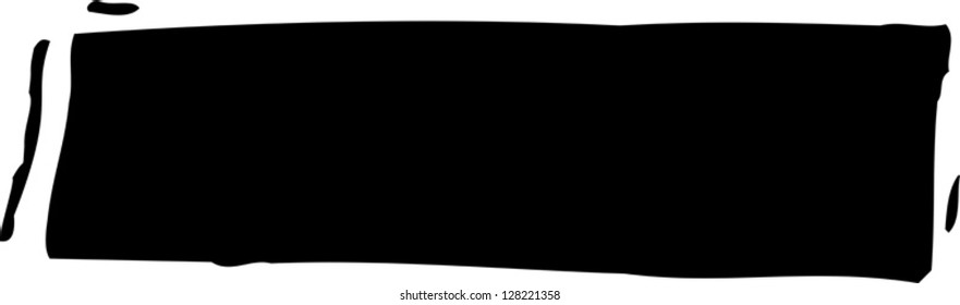 Black and white vector illustration of the minus sign