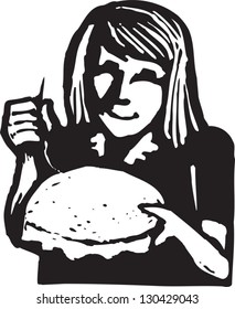 Black and white vector illustration of needlepoint