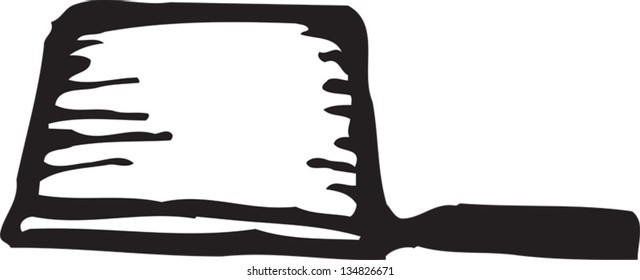 Black and white vector illustration of a Pot Hat