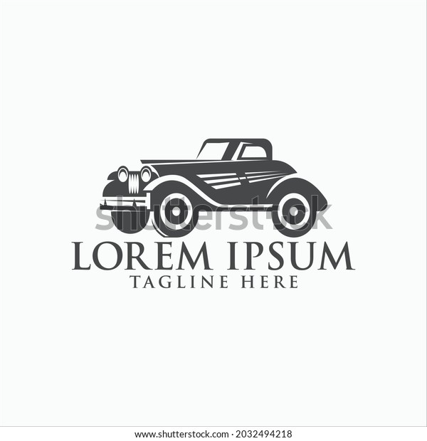 \
Black\
and white vector illustration of a retro car, isolated on a white\
background. Prints, templates, design elements\
