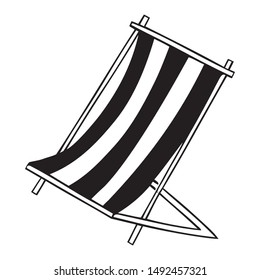 Black and white vector illustration of sea shell