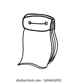 Black and white vector illustration of a tear-off calendar on a white background. Tear-off calendar with place for text. Isolated object for your design.