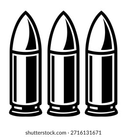Ilustração vetorial em preto e branco de três marcadores em um estilo de ícone plano mínimo, isolado em um fundo branco