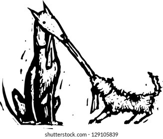 71 Dog tug Stock Illustrations, Images & Vectors | Shutterstock