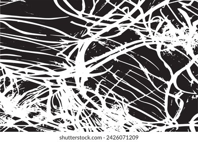 imagen vectorial en blanco y negro de grunge desestresado textura de fondo desgastado