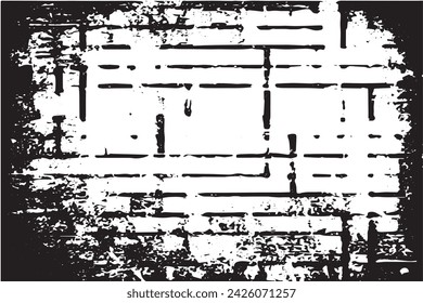 imagen vectorial en blanco y negro de grunge desestresado textura de fondo desgastado