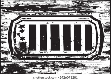 imagen vectorial en blanco y negro de grunge desestresado textura de fondo desgastado