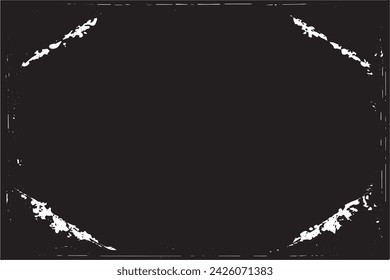 imagen vectorial en blanco y negro de grunge desestresado textura de fondo desgastado