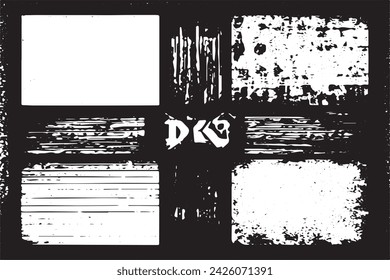 imagen vectorial en blanco y negro de grunge desestresado textura de fondo desgastado