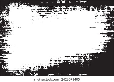 imagen vectorial en blanco y negro de grunge desestresado textura de fondo desgastado